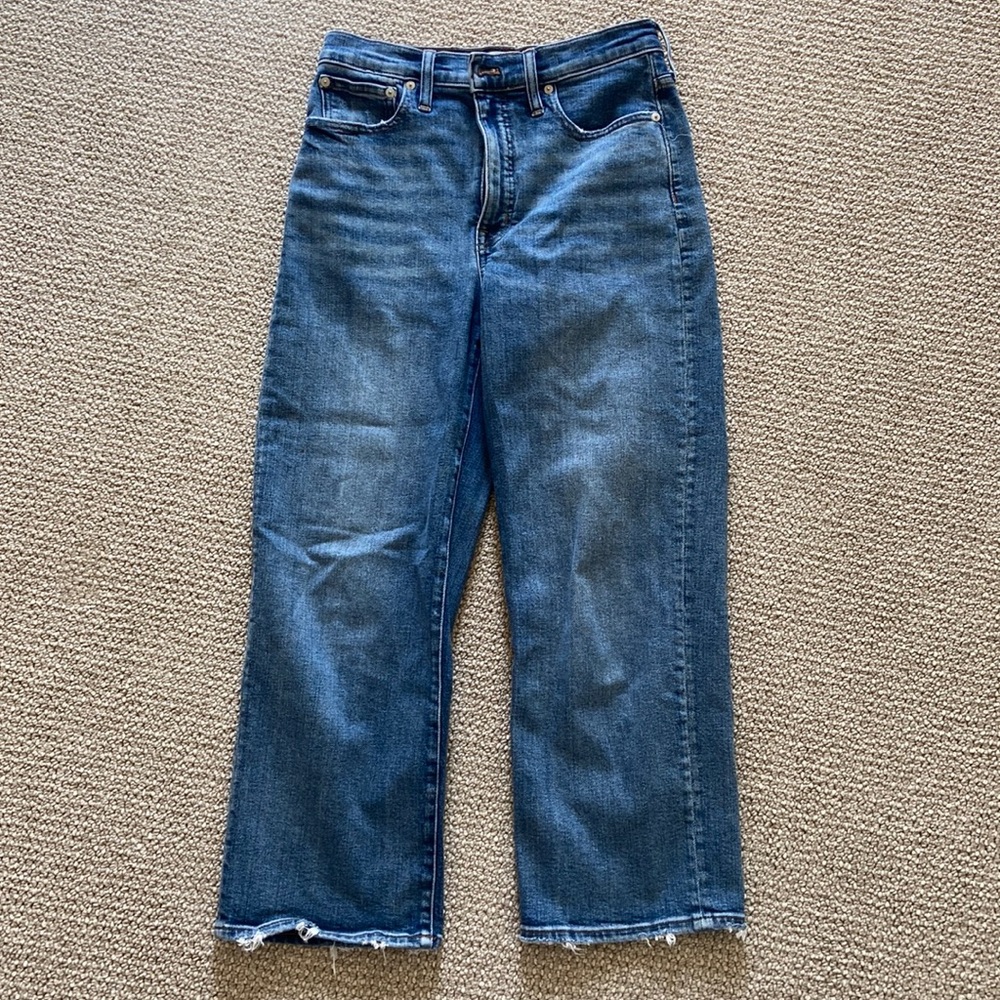 Madewell slim wide-leg crop